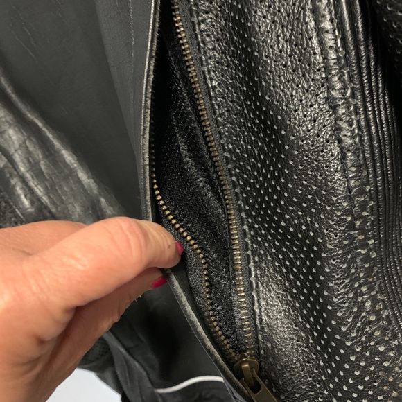 Women’s Armored Leather Jacket Zip-out Liner Heavy - Picture 8 of 11